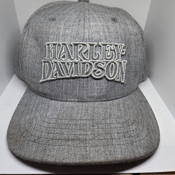 Harley-Davidson Other - Harley-Davidson Gray Snapback Hat with Embroidered Logo